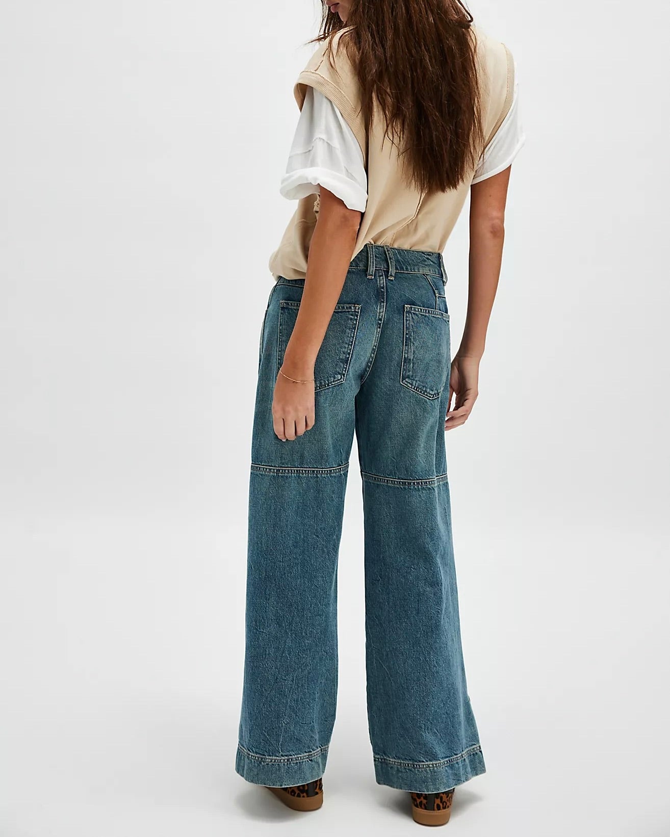 Free People Benji Relaxed Wide-Leg Jeans