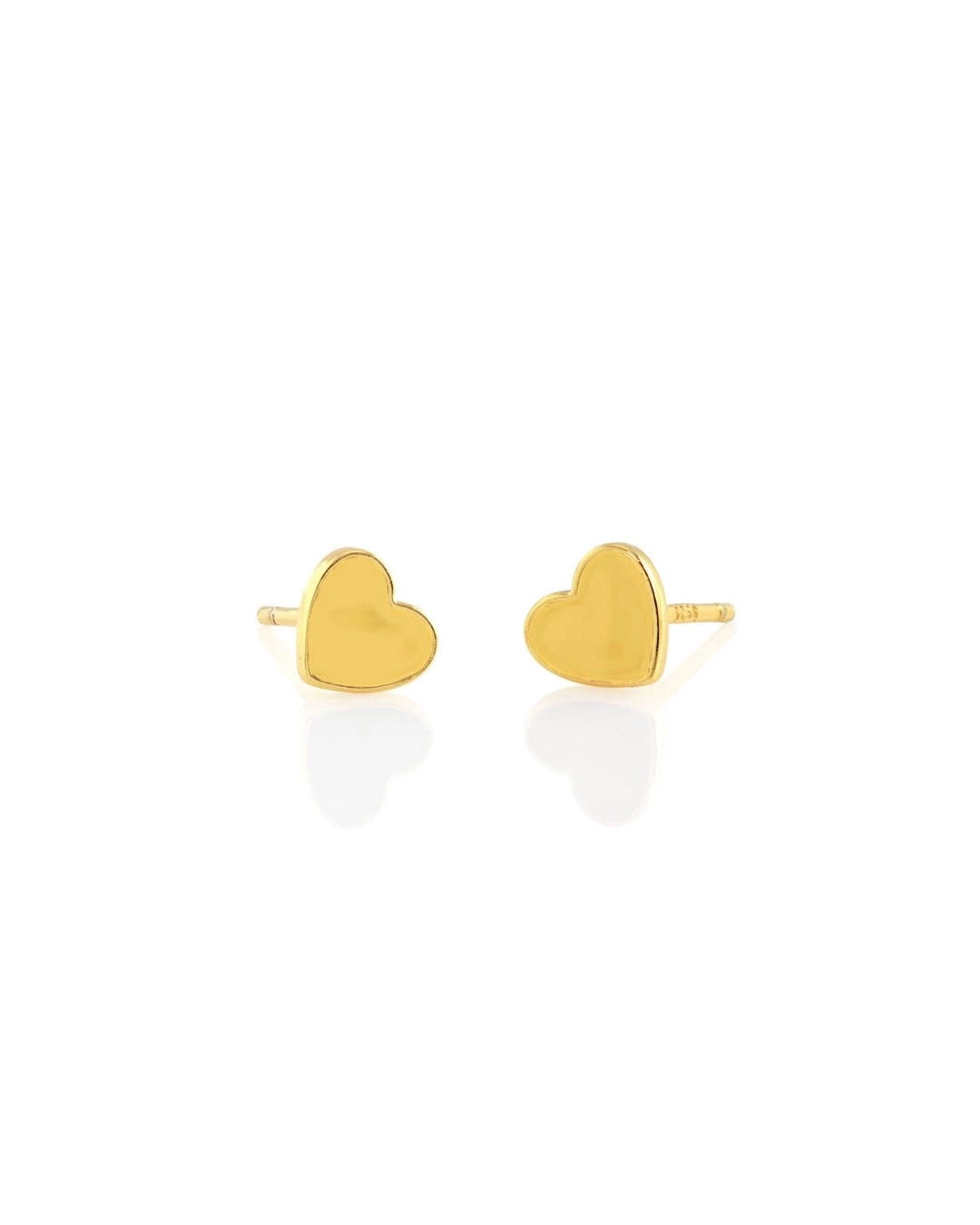 Kris Nations Petit Heart Enamel Stud Earrings