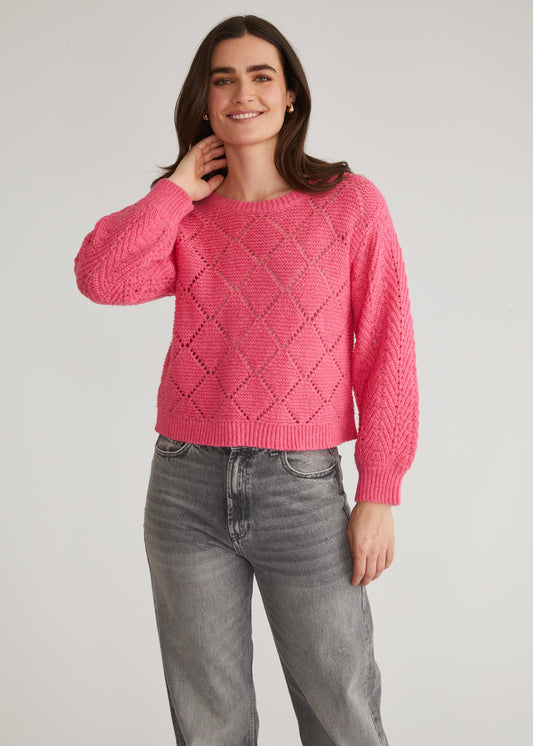 525 Pointelle Lofty Pullover