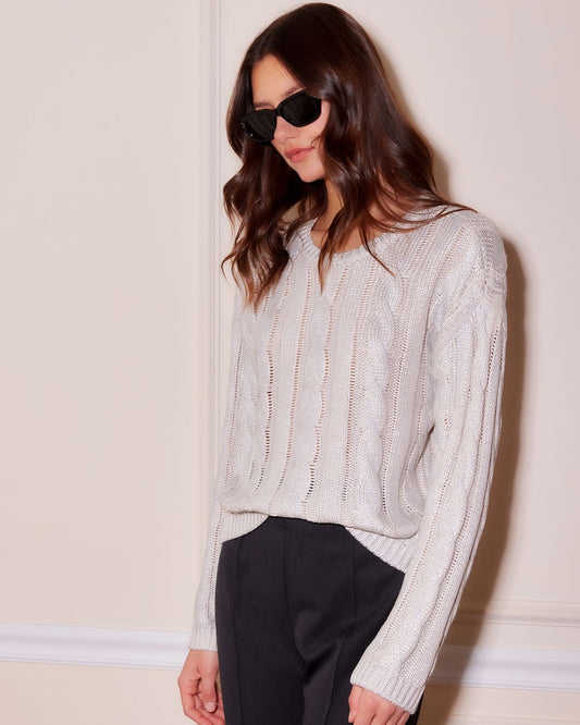 Levie Metallic Sweater