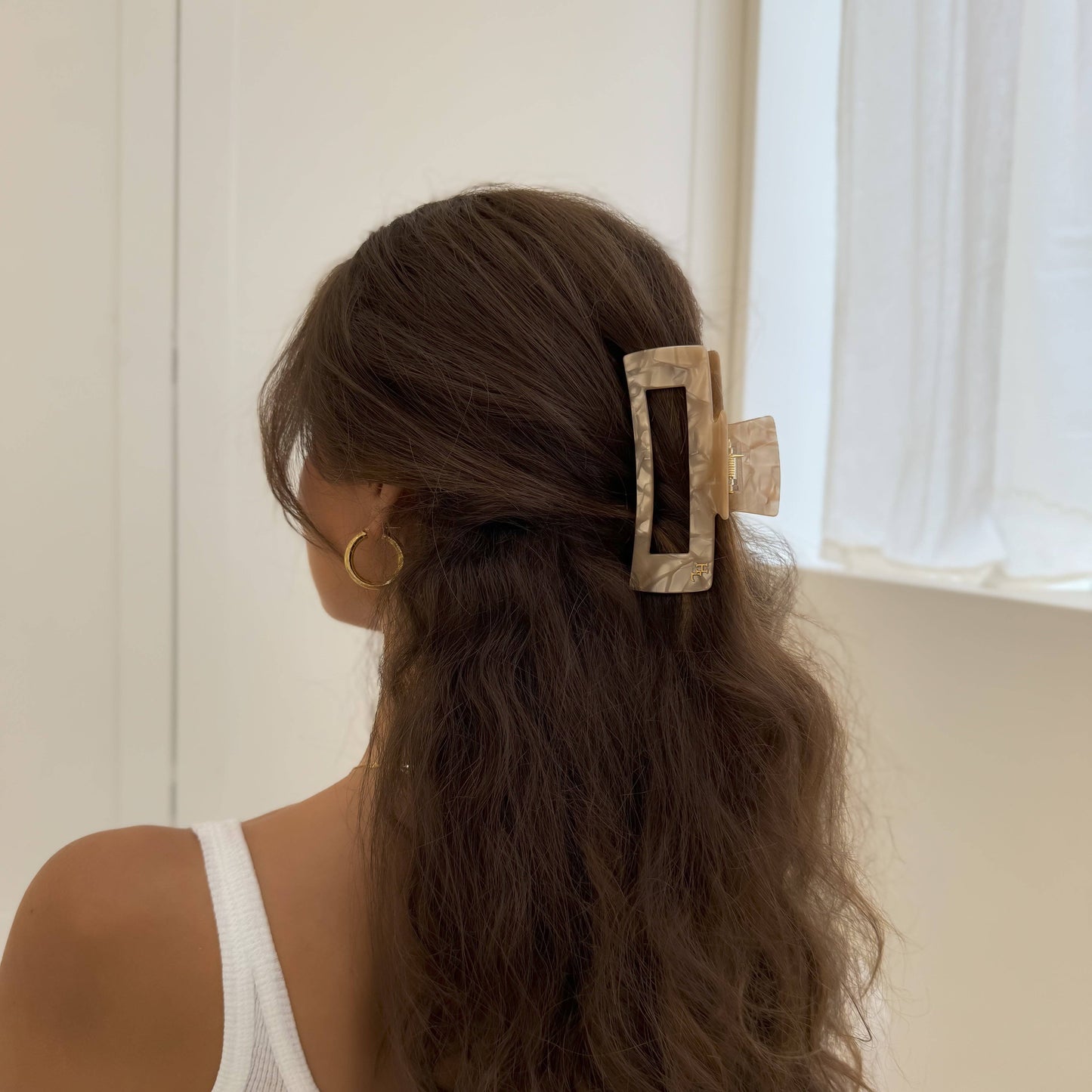 Ecofriendly Acetate Large Claw - Golden Hour