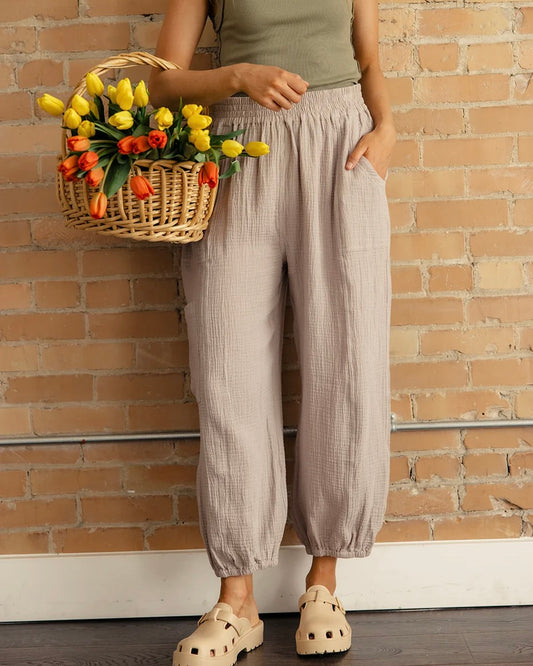 Grade & Gather Gauze Cargo Pants