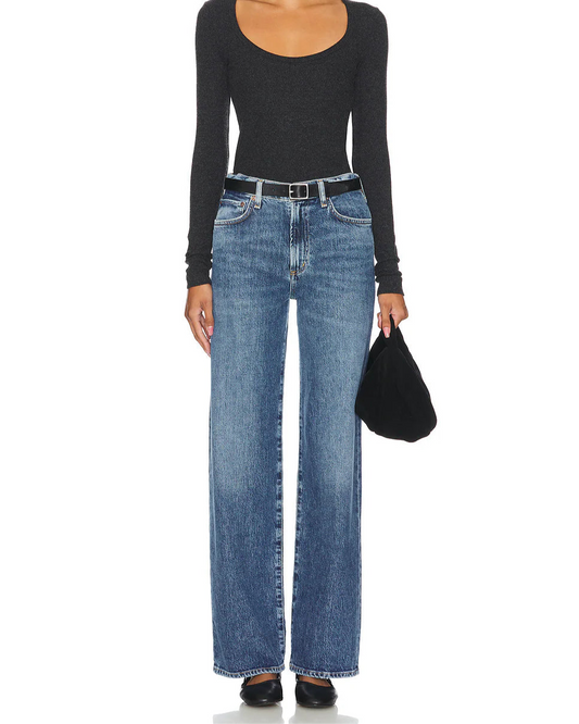 The Harper Mid Rise Relaxed Straight Jeans - Enroll
