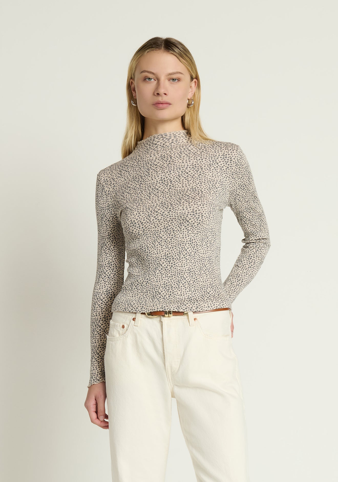 Brenna Mock Neck Top