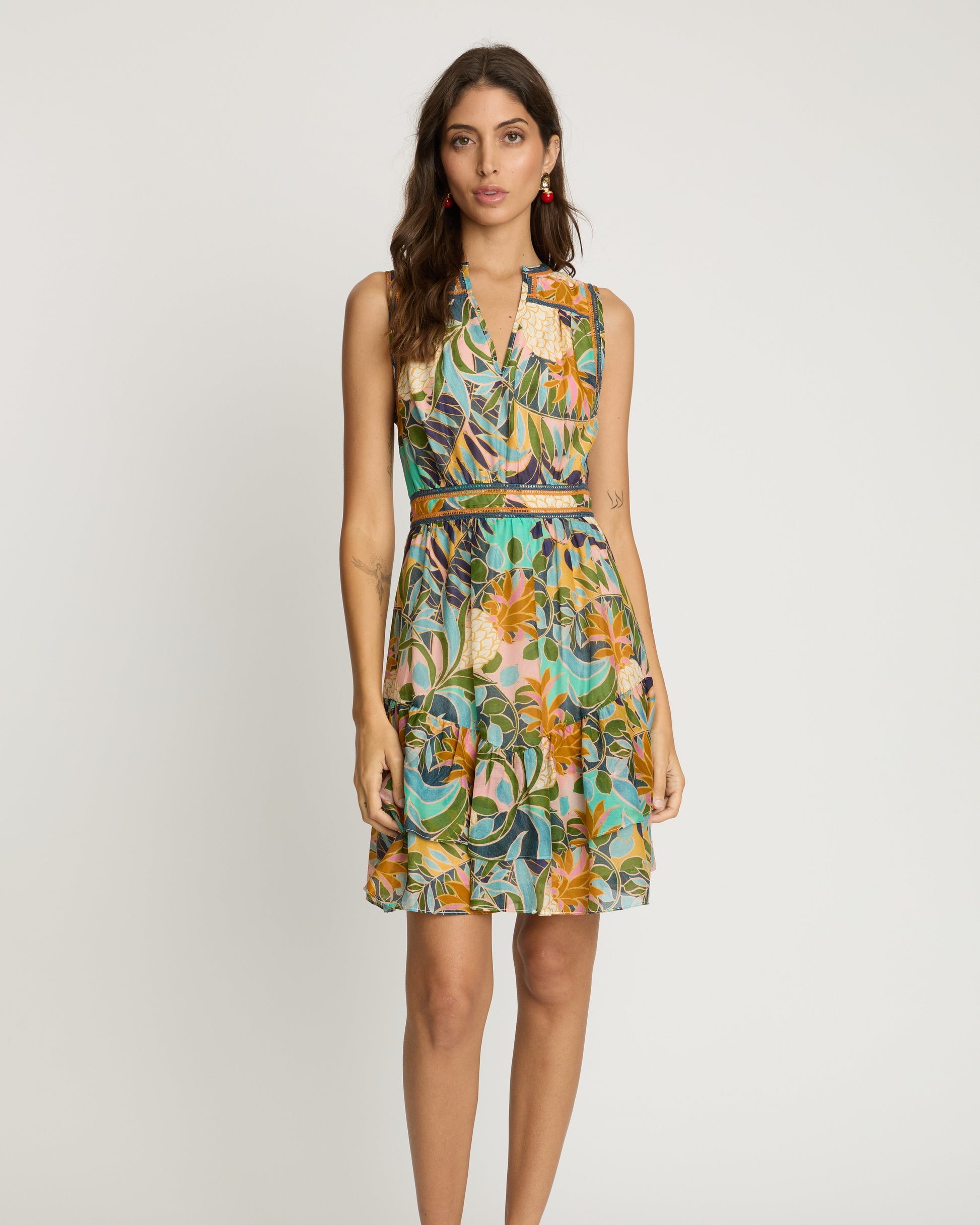 Caitlin Dress in Baroque Pineapple