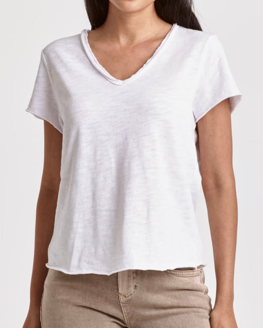 Vanya V-Neck Slub Tee