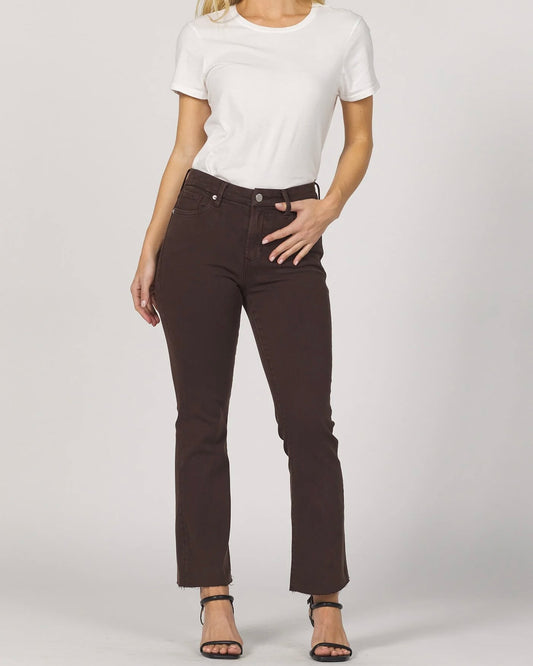 Jeanne Flare Jean - Dark Oak