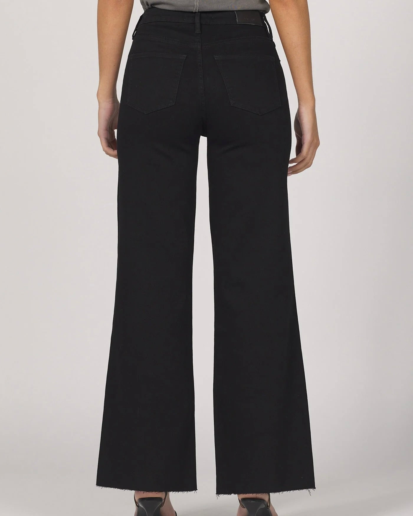 Fiona Wide Leg Jean - Black Arrow