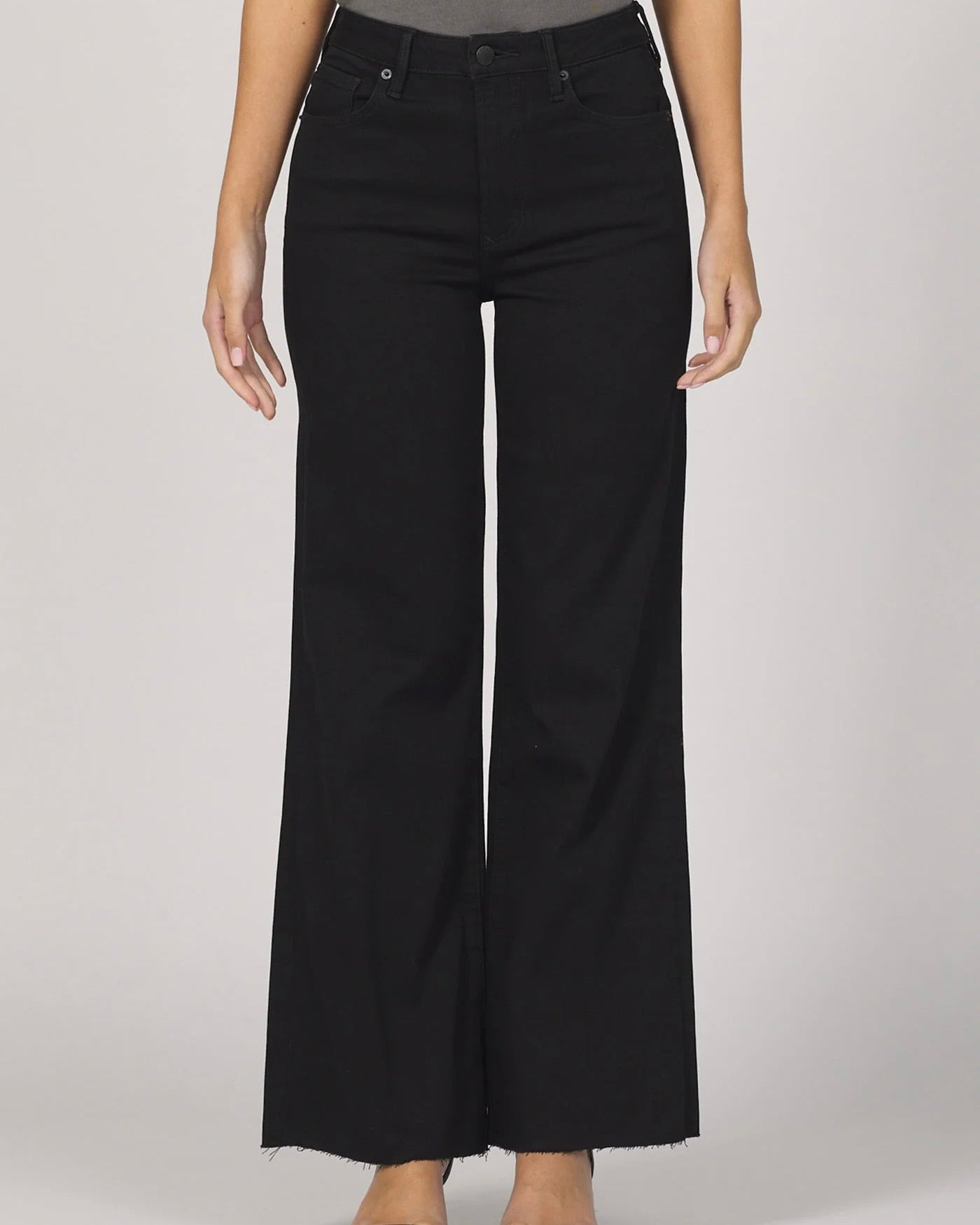 Fiona Wide Leg Jean - Black Arrow