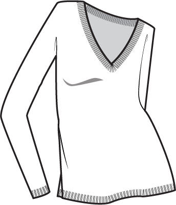 LUSH MELANGE V-NECK SWEATER