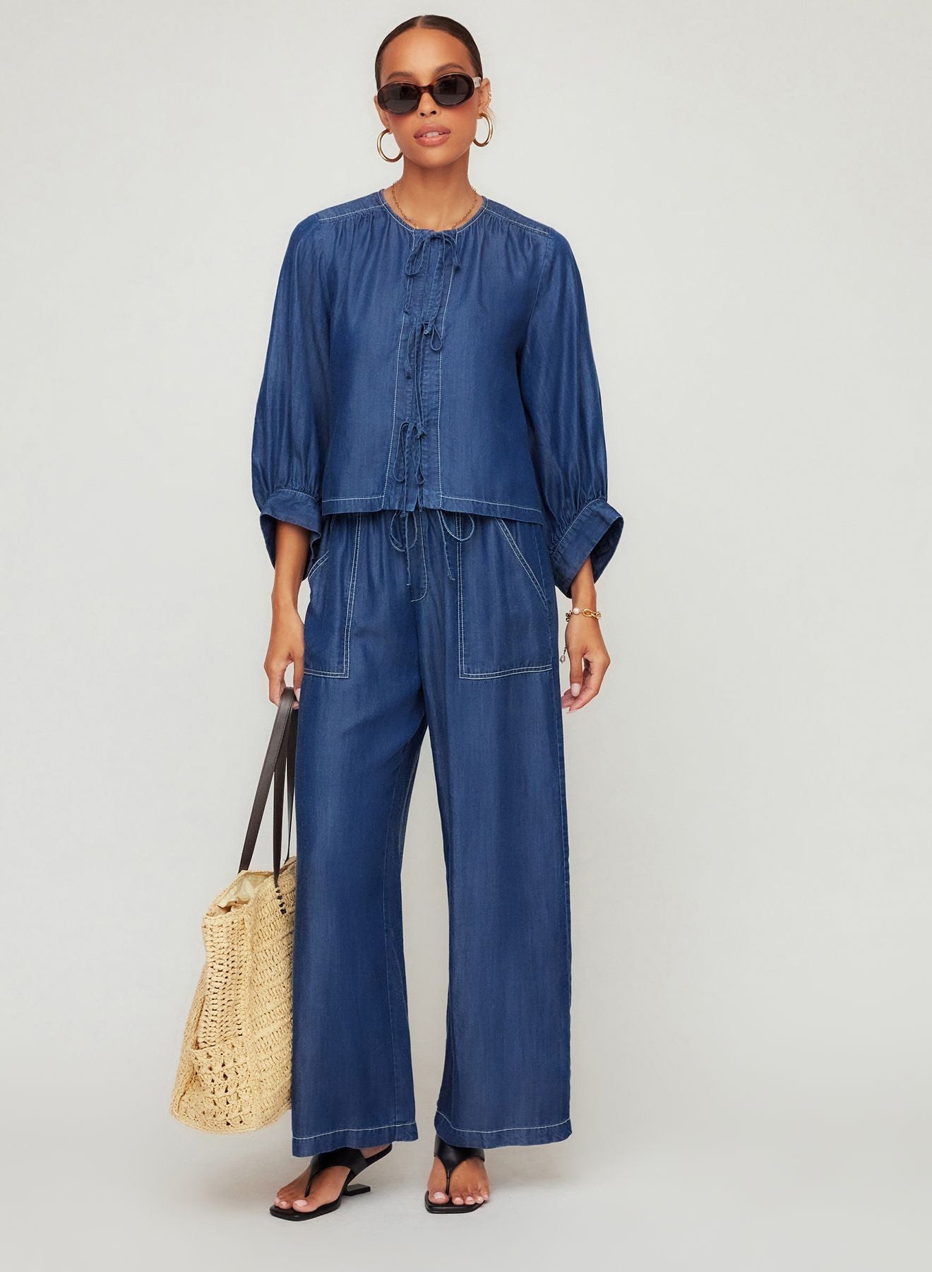 Cassie Lantern Sleeve Top