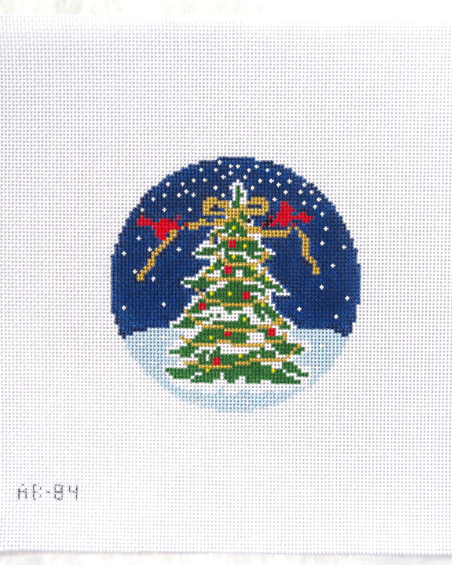 Image of Alice & Blue Needlepoint Kit-Night Tree on a white background 