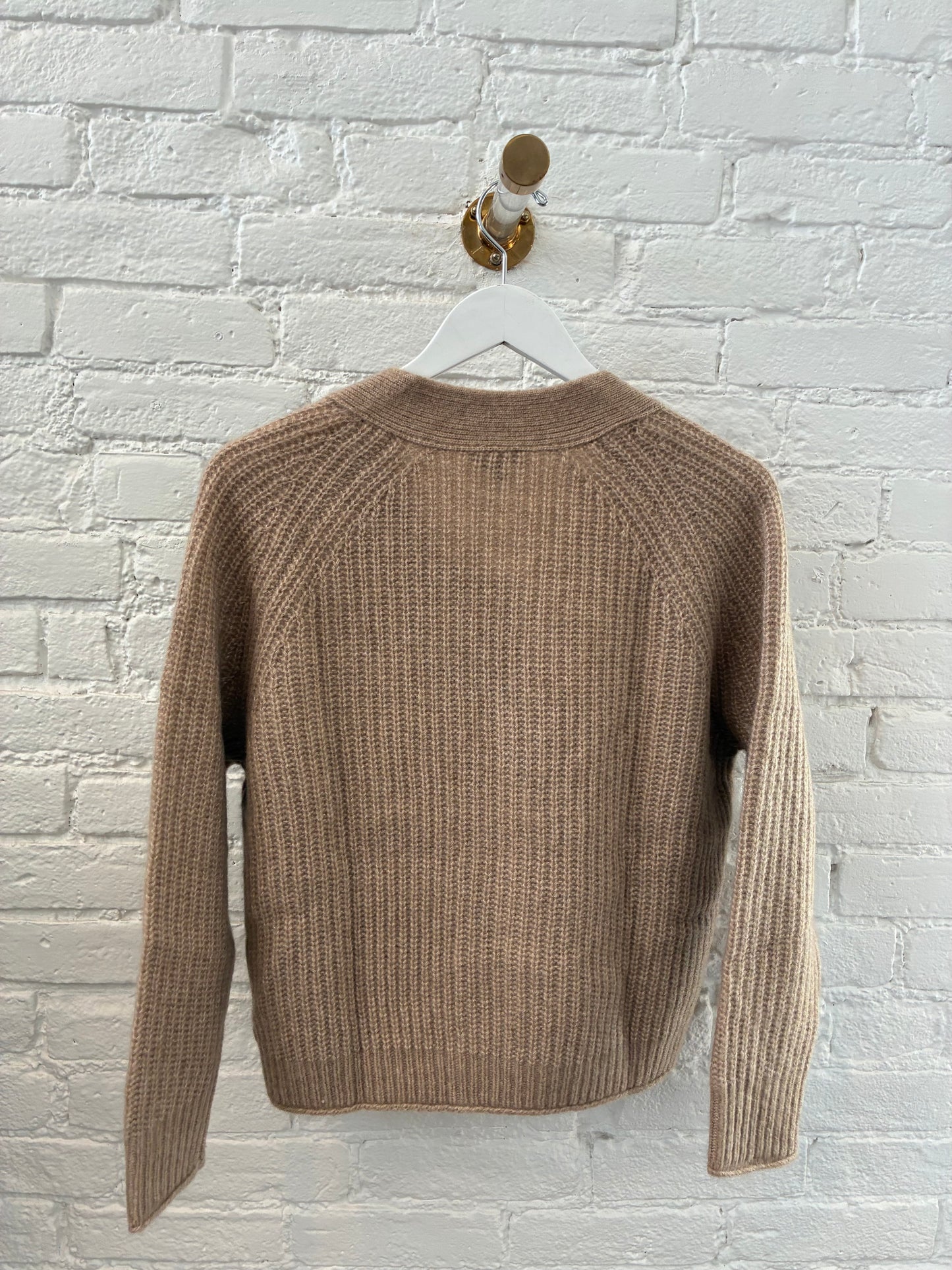 Ribbed V Neck Cardigan