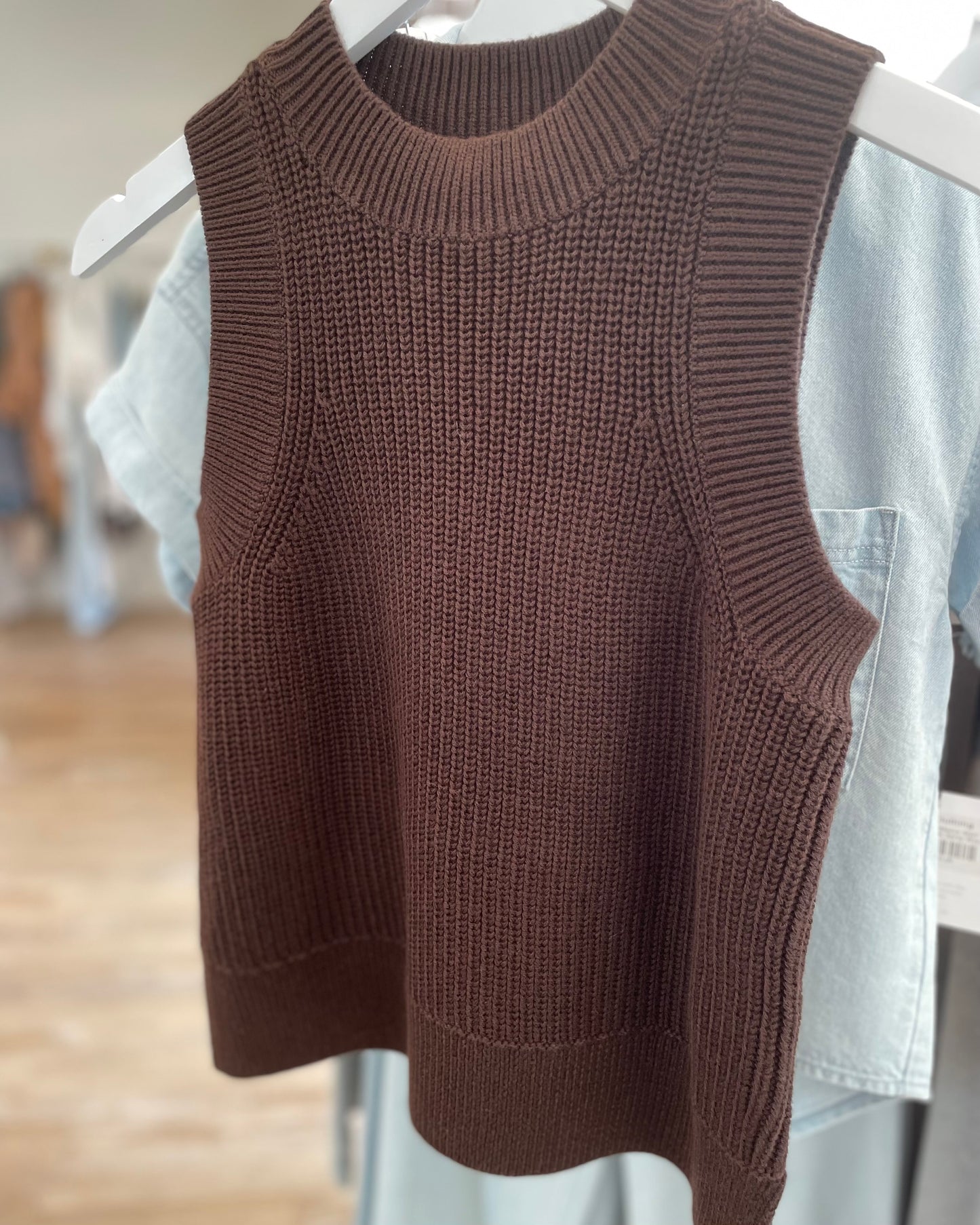 Demi High Crew Neck Tank