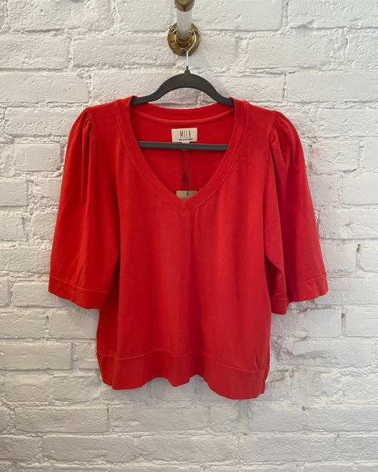 V-Neck Bell Sleeve Top