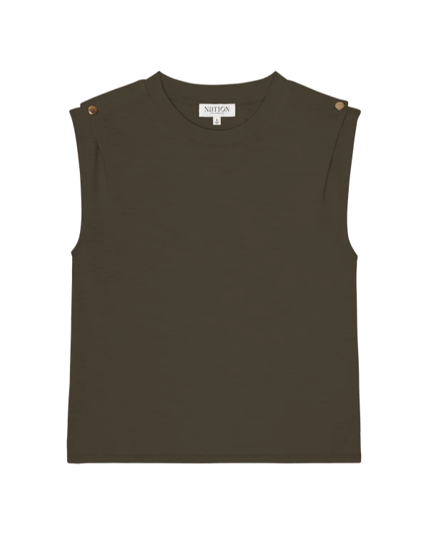 Marina Muscle Tee-Expresso