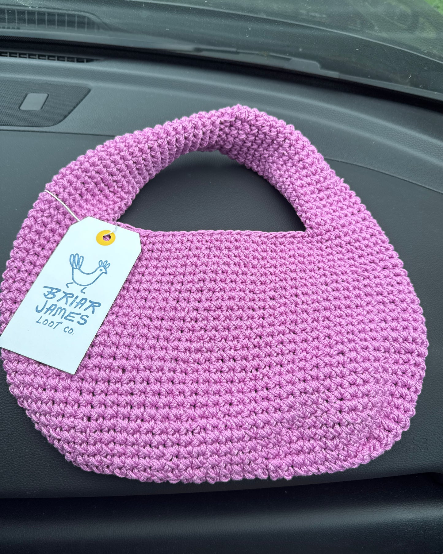Crochet Donut Bag-Orchid