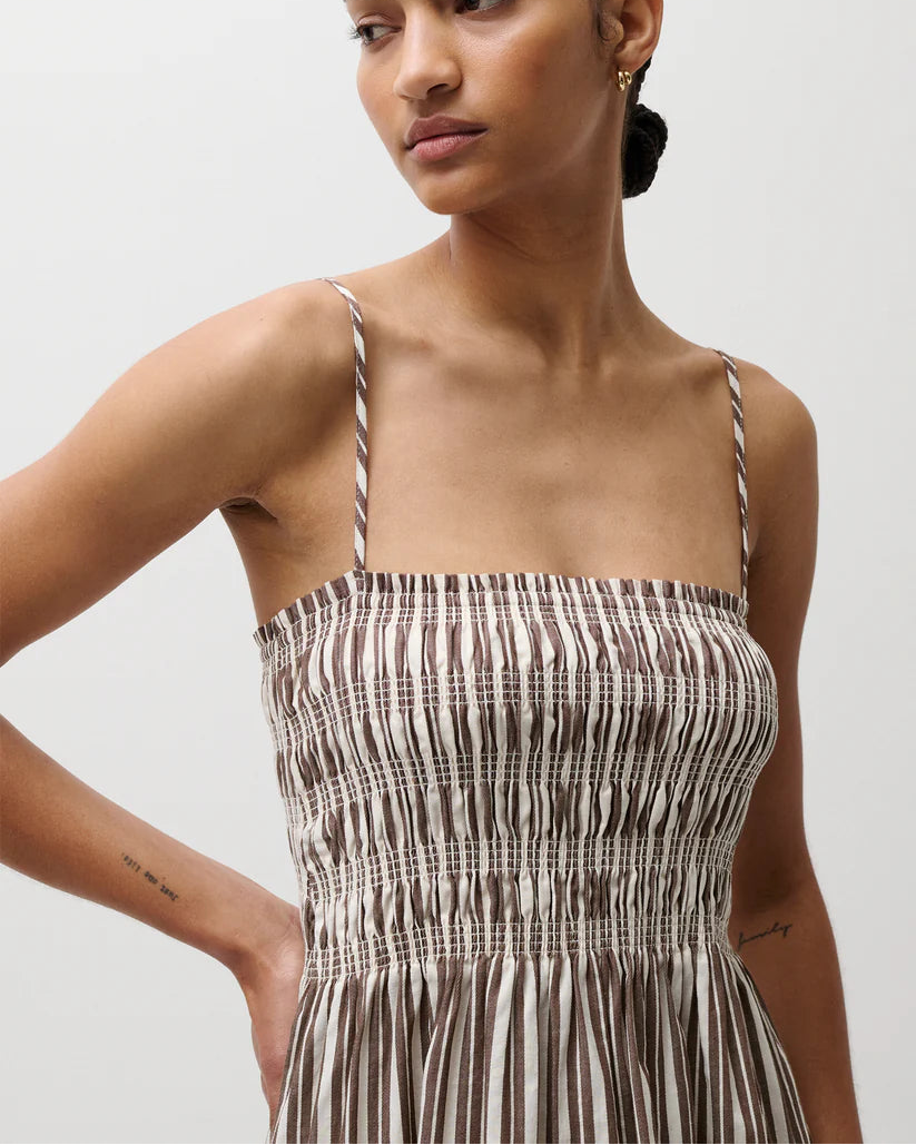 Bianca Shirred Bodice Dress