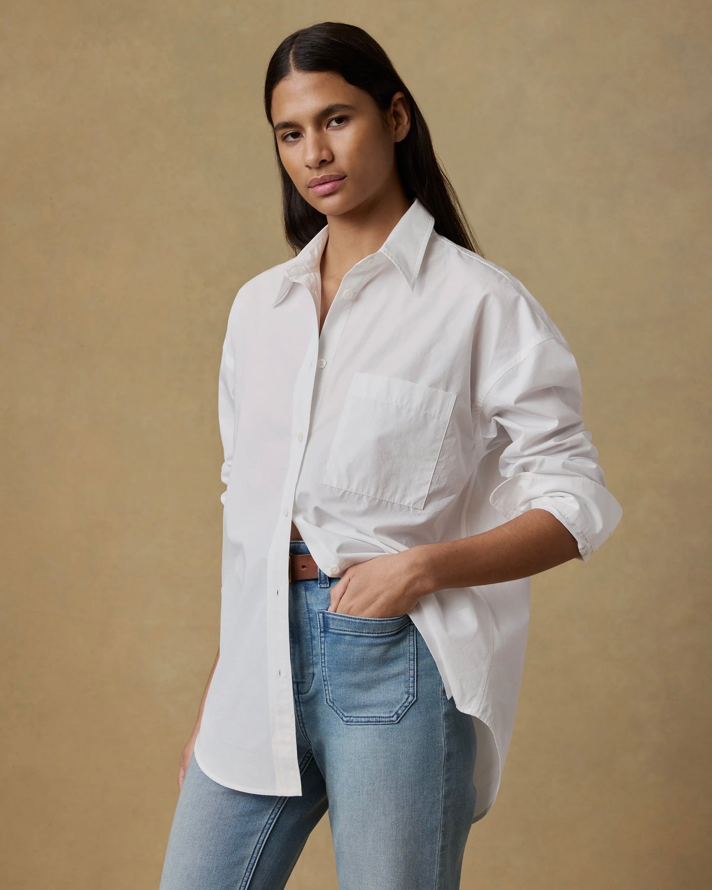 Coastal Poplin Relaxed Shirt