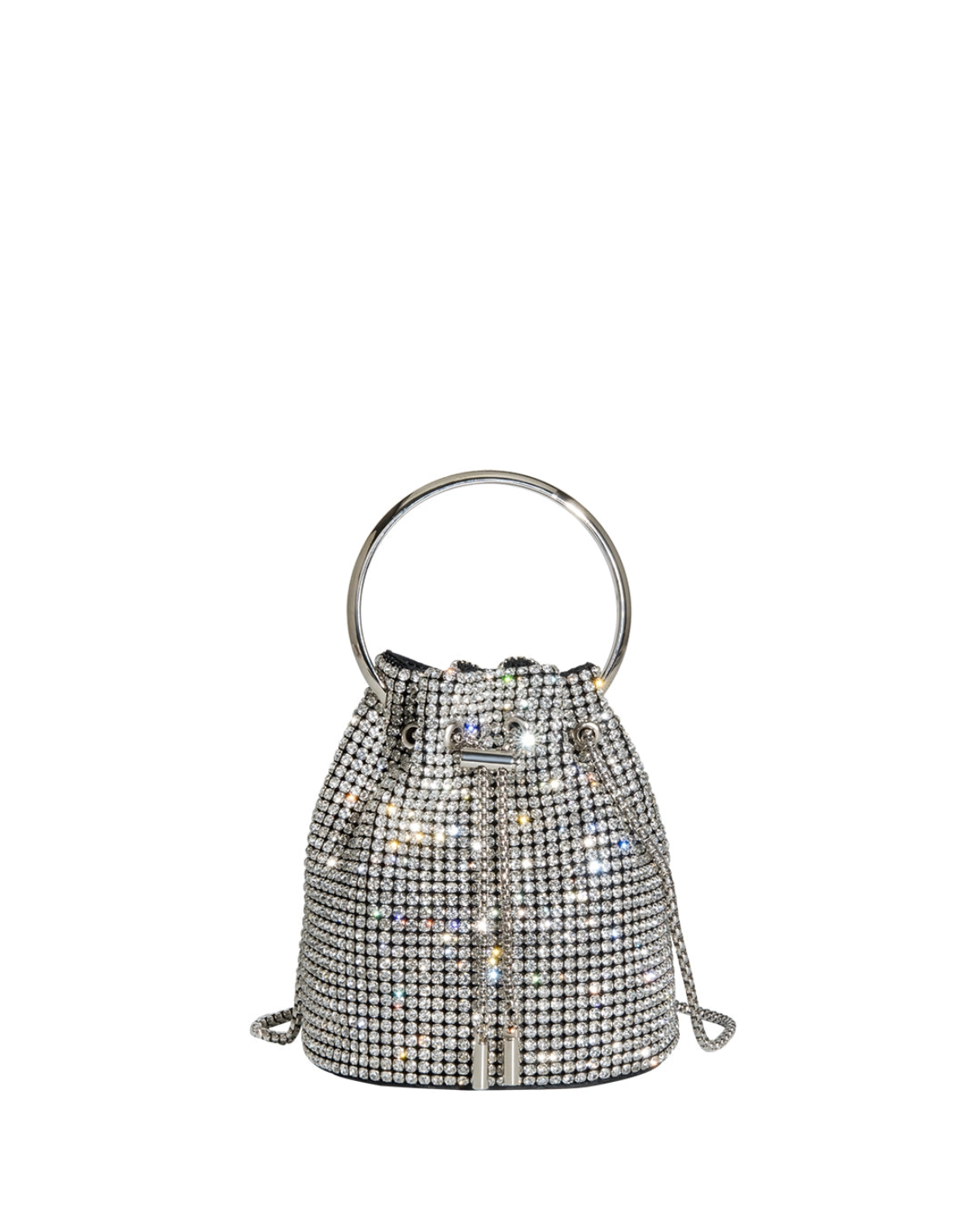 Image of Melie Bianco Kasee Crystal Top Handle bag on a white background