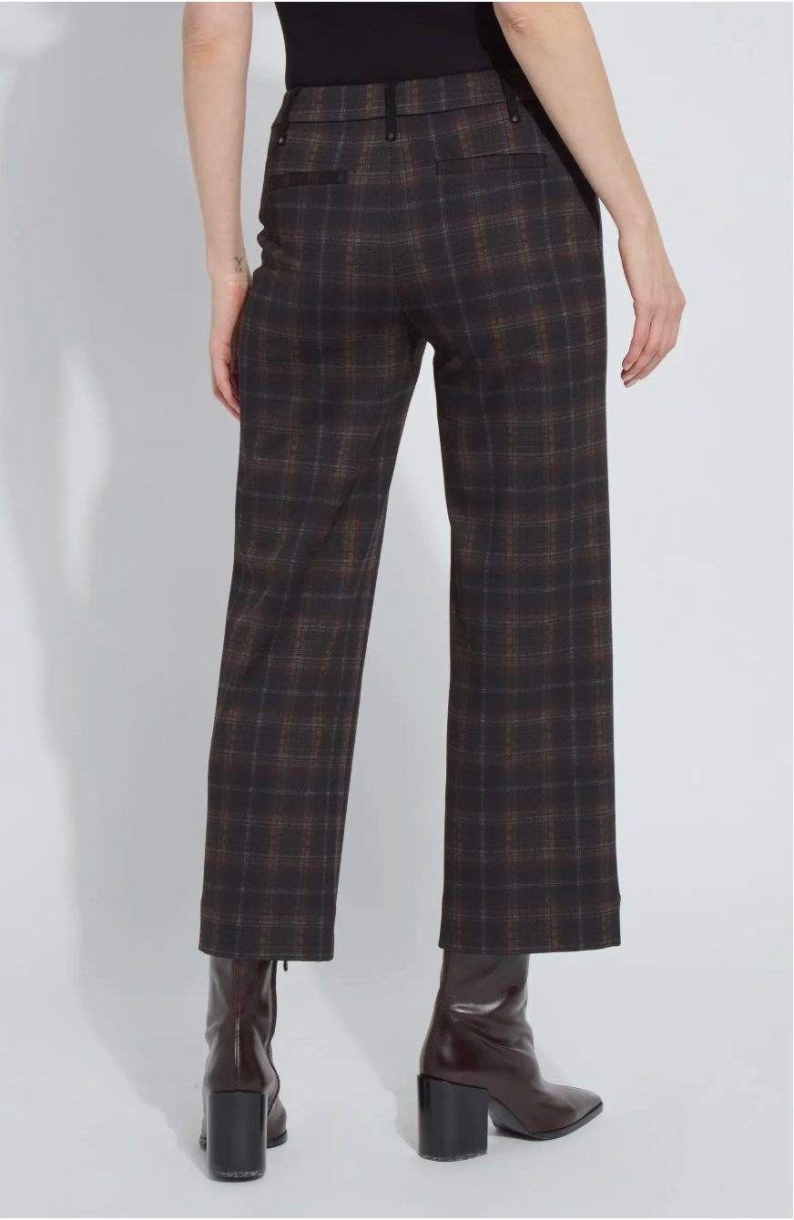 Livia Crop Pant - Dublin Plaid