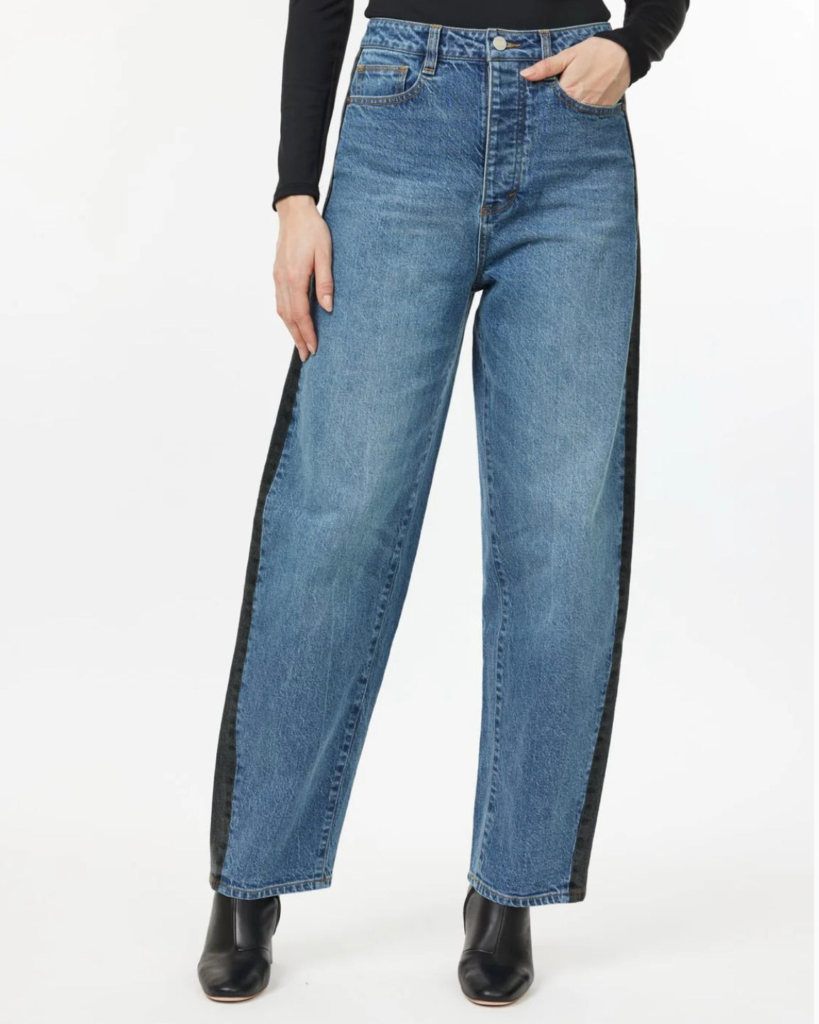 Two Tone Ankle Barrel