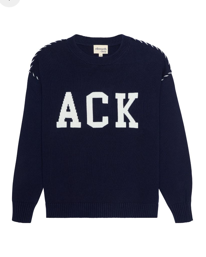 Riley Crewneck - Navy Ivory