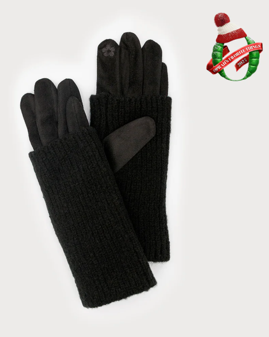 Ribbed Wrist-Warmer Gloves