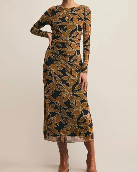 Nox Floral Dress - Coconut
