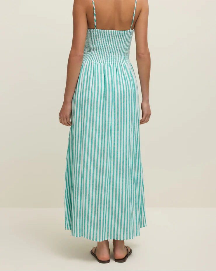 Bayside Striped Midi Dress - La Palma