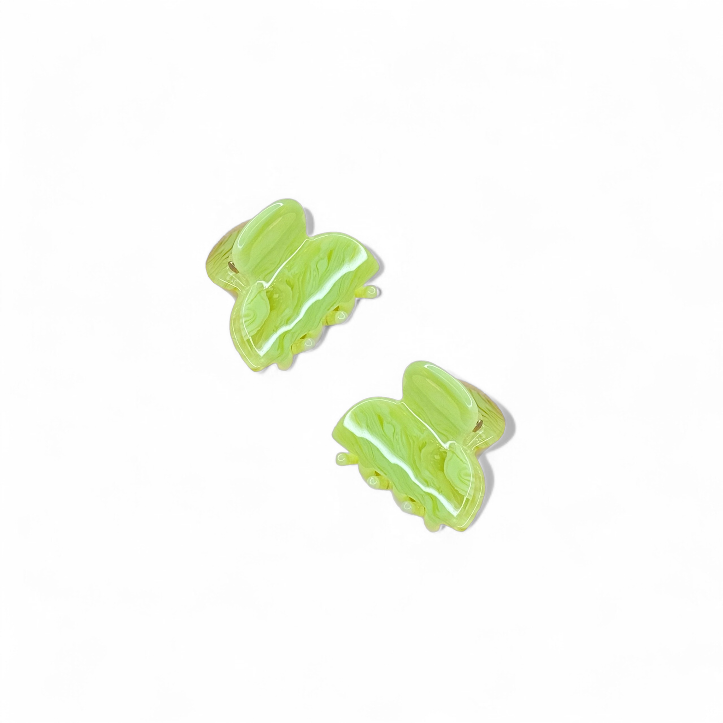 Ecofriendly Acetate 2 Pack Mini Claws - Lime