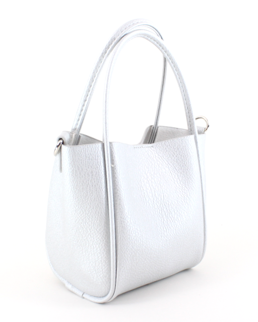 White handbag on a white background