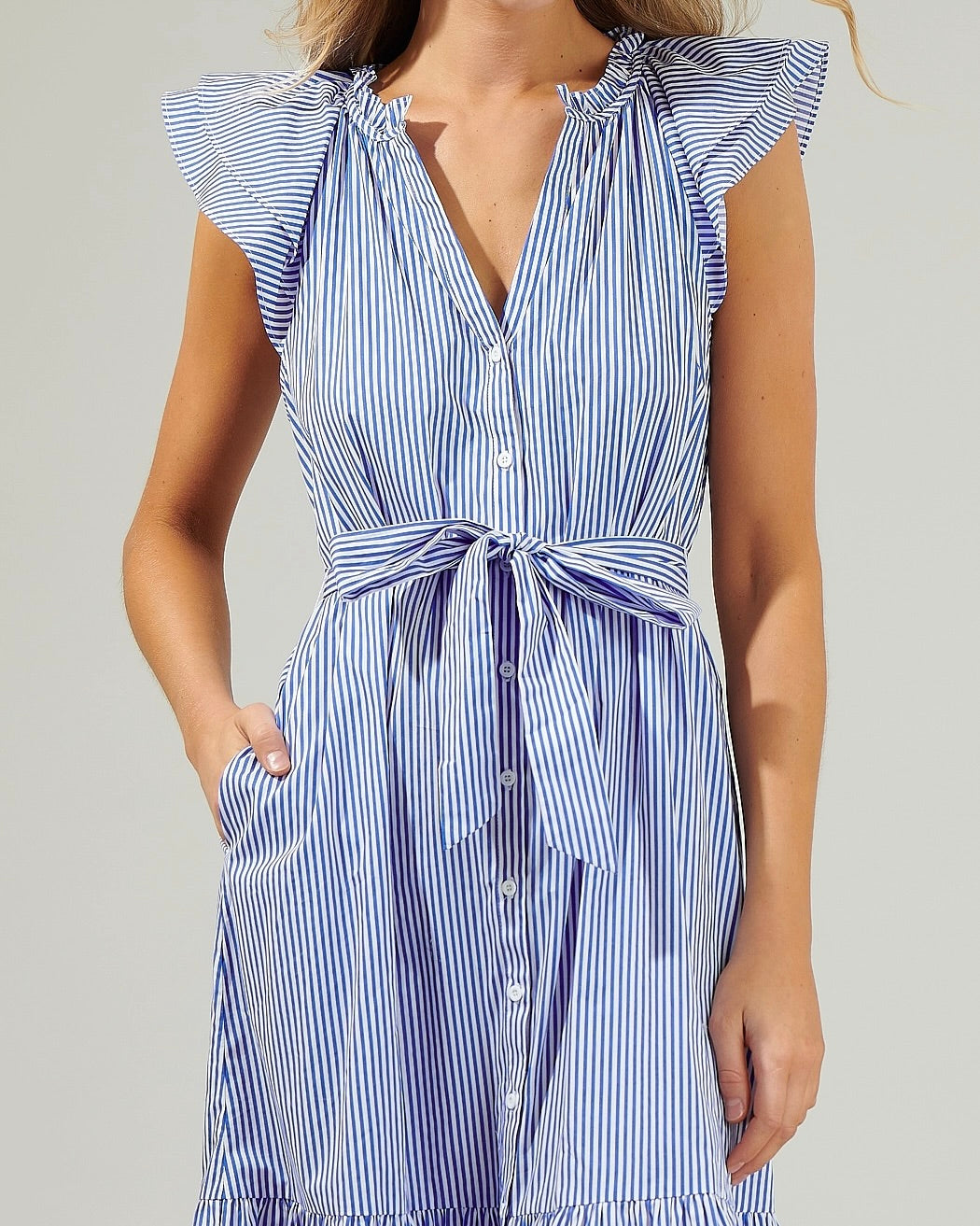 Sugarlips Button Down Midi Dress