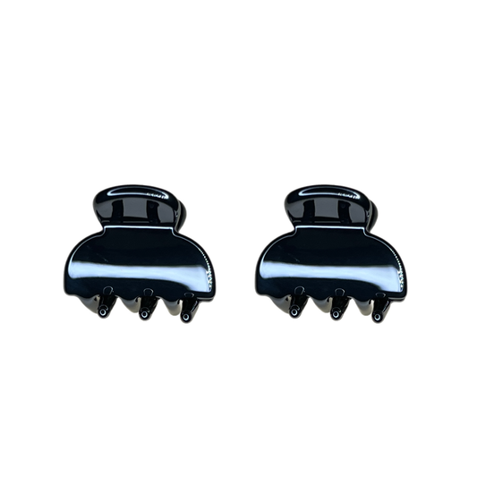 Acetate 2 Pack Mini Claws - Black