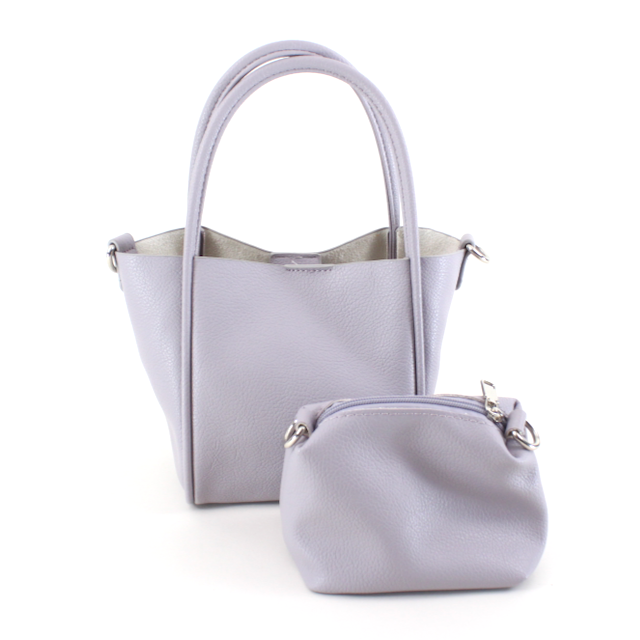 Small Tote/Crossbody Bag w/Cosmetic Pouch