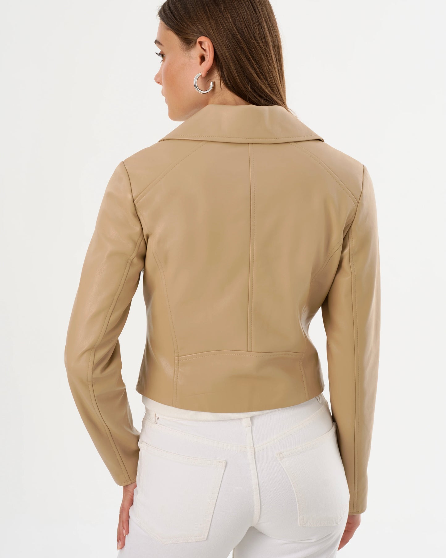 Pascale Fitted Faux Leather Jacket