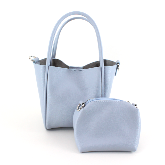 Small Tote/Crossbody Bag w/Cosmetic Pouch