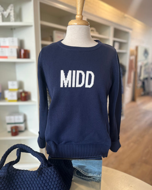 Cotton Letter Sweater-MIDD