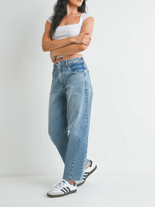 JBD Seamed Barrel Jean