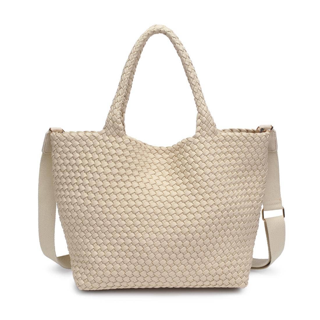 Sky's The Limit - Medium Laced Up Eco-Edition Tote: Black