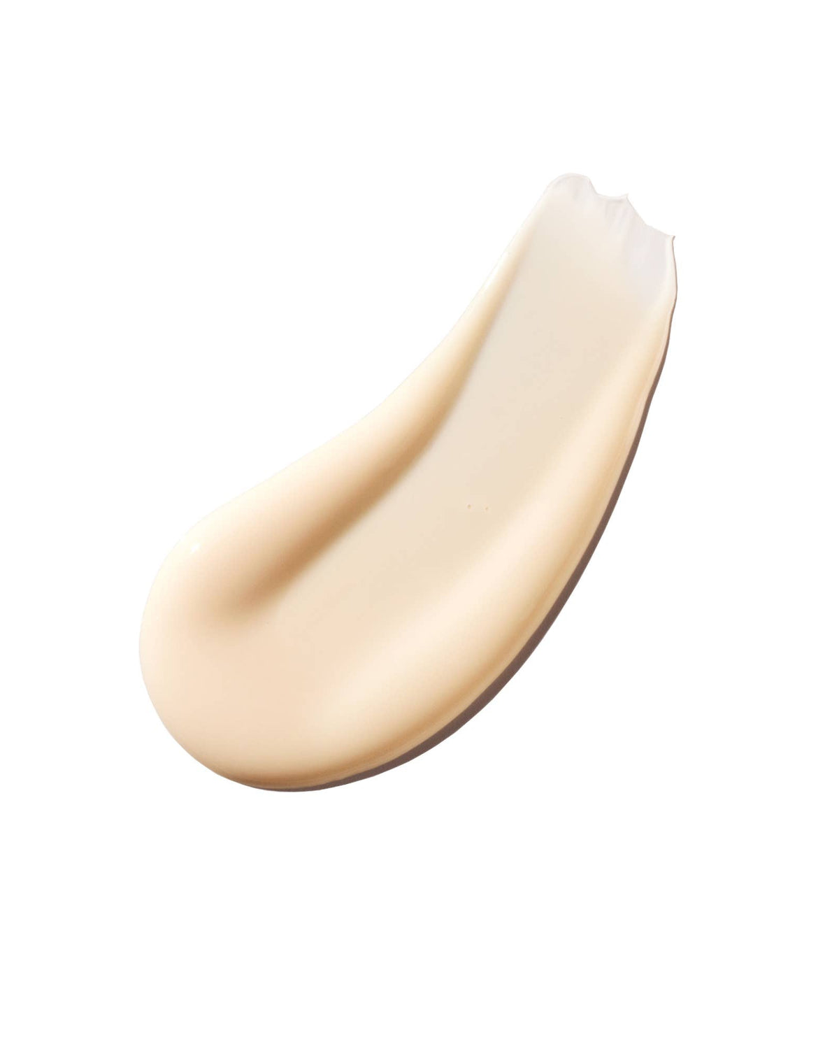 Beige cream swatch on a white background