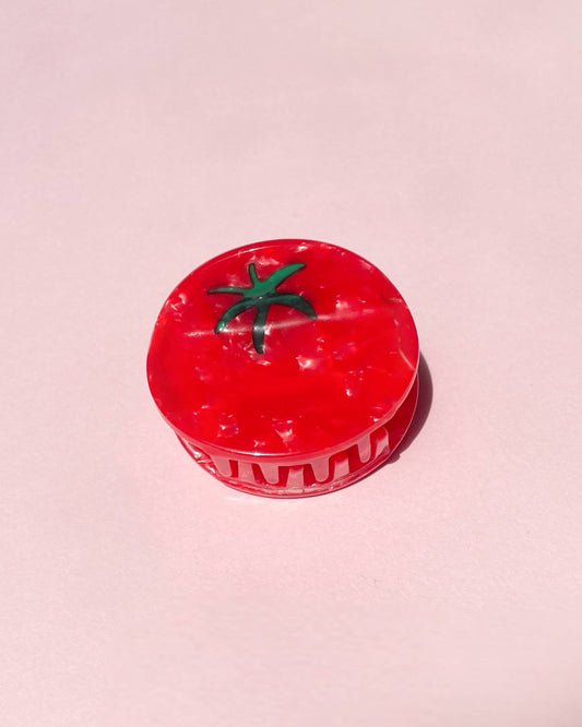 Tomato Claw Clip // Cellulose Acetate 