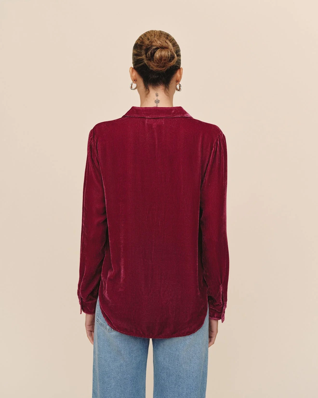 Long Sleeve Clean Shirt-Iced Mulberry