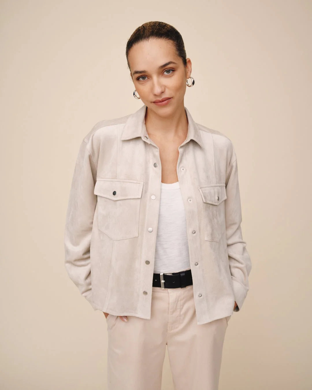 Seamed Pocket Shacket