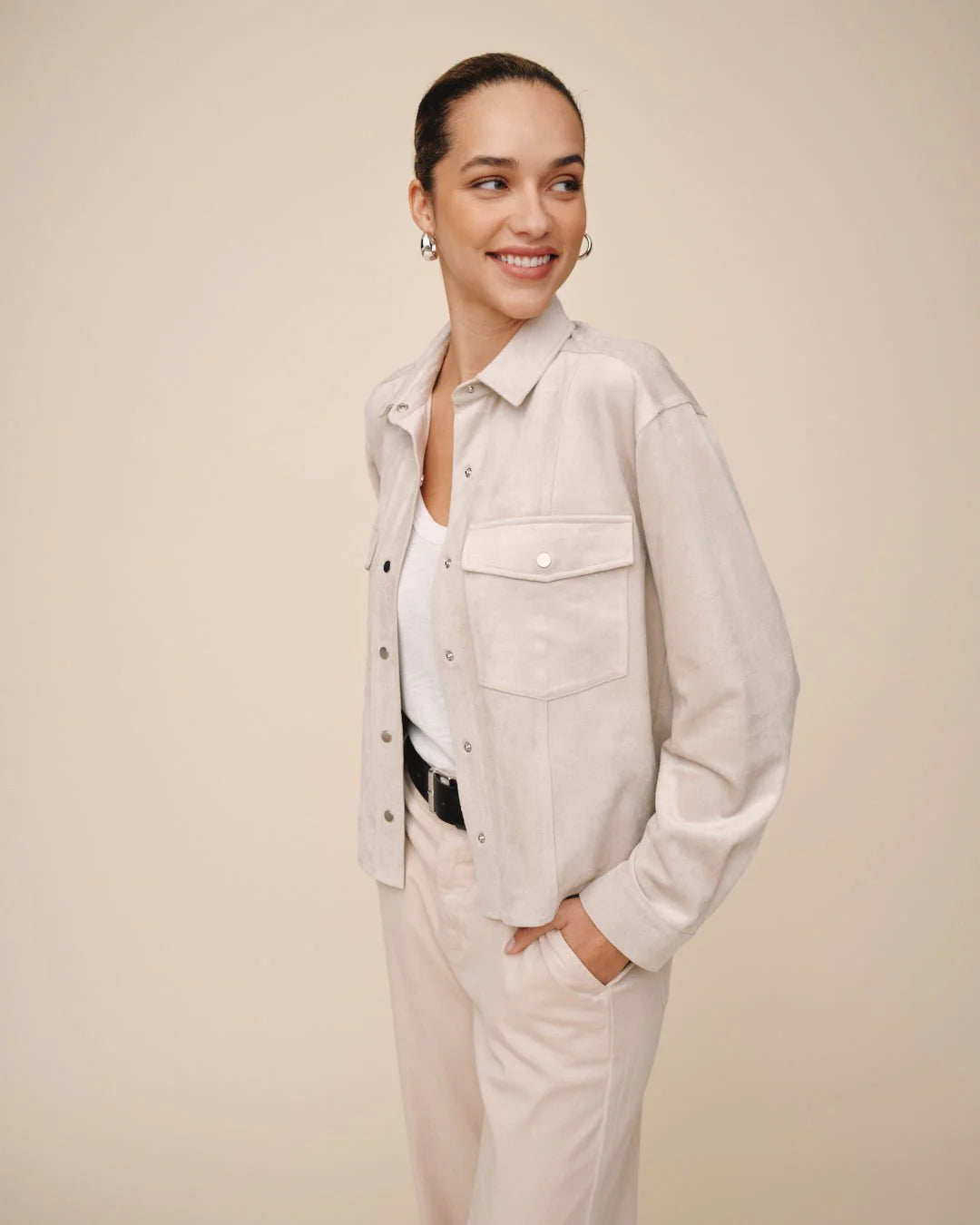 Seamed Pocket Shacket