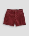 Red shorts on a plain background
