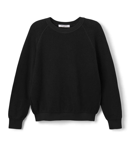Black sweatshirt on a white background