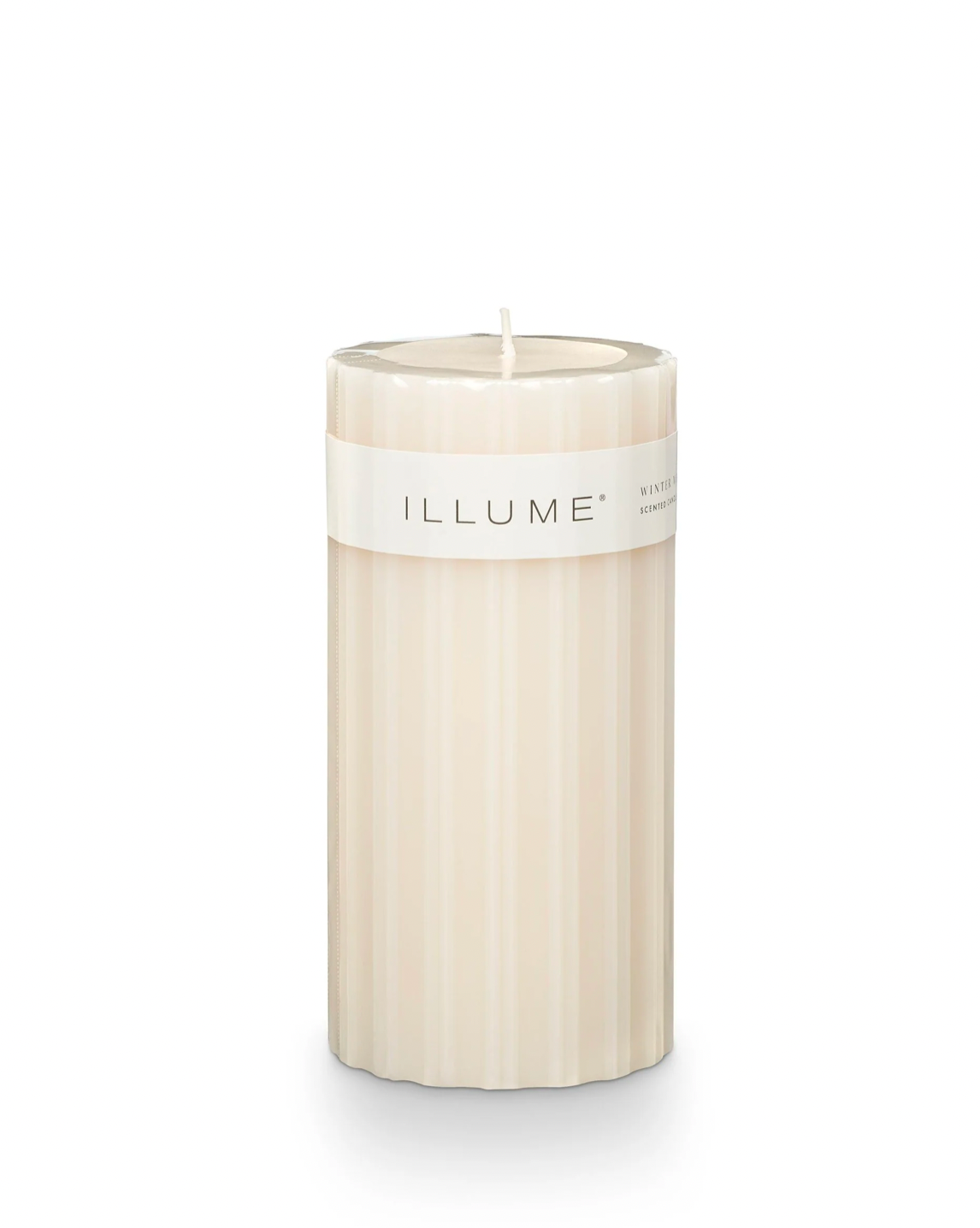 ILLUME Winter White Medium Fragranced Pillar Candle