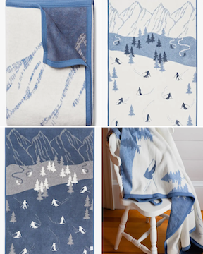 Image of ChappyWrap blanket Ski First snow fall track on a white background