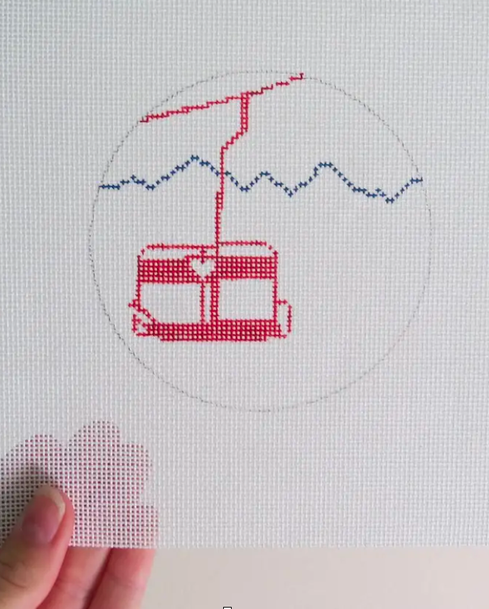 Double Chair Needlepoint